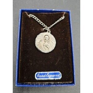 Scapular? Our Lady of Mount Carmel Two Sided Traditional Silver Tone Necklace